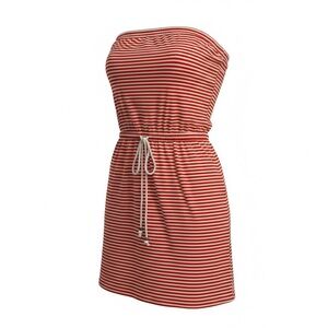 GAP Red and White Striped Strapless Dress #vtg #preppy#90s#